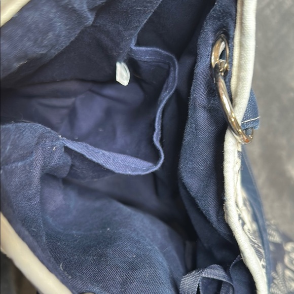 Floral Blue and White Tote Bag Preloved GUC - Picture 12 of 14